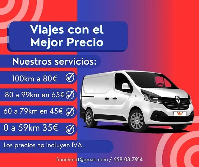 Betancort Transportes precios de los viajes